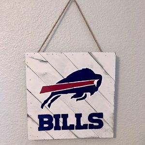 Buffalo Bills wooden sign
